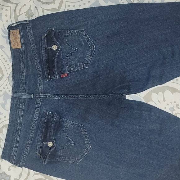 Hudson Denim Jeans Straight Leg Dark Blue Wash Low Rise Size 27 - Picture 4 of 7